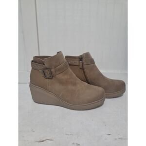 Skechers Bob's Gala In High Demand Bootie Women's 11M Brown Wedge A57